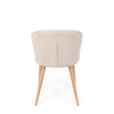 Silla TANYA, en beige, vista trasera