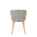 Silla TANYA, en taupe, vista trasera