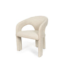 Silla LORETTA, en beige, vista en perspectiva