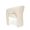 Silla LORETTA, en beige, vista trasera en perspectiva