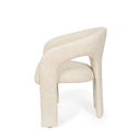 Silla LORETTA, en beige, vista lateral