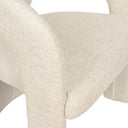Silla LORETTA, en beige, detalle del acabado