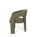 Silla LORETTA, en verde, vista lateral