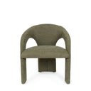 Silla LORETTA, en verde, vista frontal
