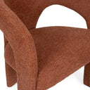 Silla LORETTA, en terracota, detalle del acabado