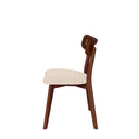 Silla SHIRLEY, en nogal, vista lateral