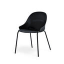 Silla SEPHORA, en negro, vista en perspectiva