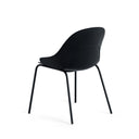 Silla SEPHORA, en negro, vista trasera en perspectiva