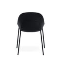 Silla SEPHORA, en negro, vista trasera