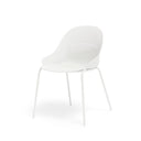 Silla SEPHORA, en blanco, vista en perspectiva