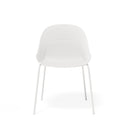 Silla SEPHORA, en blanco, vista frontal
