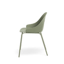 Silla SEPHORA, en verde, vista lateral
