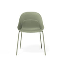 Silla SEPHORA, en verde, vista frontal