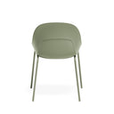 Silla SEPHORA, en verde, vista trasera
