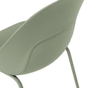 Silla SEPHORA, en verde, detalle del acabado