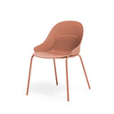Silla SEPHORA, en terracota, vista en perspectiva