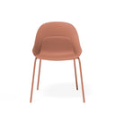 Silla SEPHORA, en terracota, vista frontal