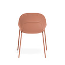 Silla SEPHORA, en terracota, vista trasera
