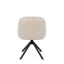 Silla SILVI, en negra y beige, vista trasera