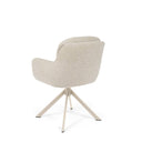 Silla SILVI, en beige, vista trasera en perspectiva