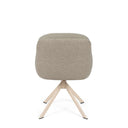 Silla SILVI, en beige y taupe, vista trasera