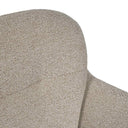 Silla SILVI, en beige y taupe, detalle del acabado