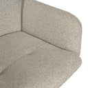 Silla SILVI, en beige y taupe, detalle del acabado