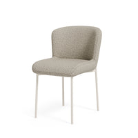 Silla ZOEY Tapizada con Patas Beige