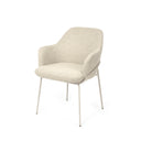 Silla ABIGAIL, en beige, vista en perspectiva