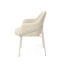 Silla ABIGAIL, en beige, vista lateral