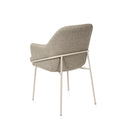 Silla ABIGAIL, en beige y taupe, vista trasera en perspectiva