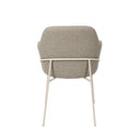 Silla ABIGAIL, en beige y taupe, vista trasera