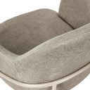 Silla ABIGAIL, en beige y taupe, detalle del acabado