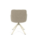 Silla TAIMI, en beige y taupe, vista trasera