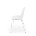 Silla ARWEN, en blanco, vista lateral