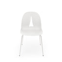 Silla ARWEN, en blanco, vista frontal