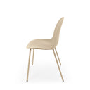 Silla ARWEN, en beige, vista lateral