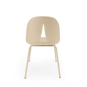 Silla ARWEN, en beige, vista trasera