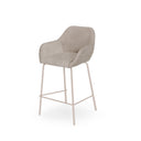 Taburete bajo JACOB con patas beige