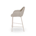 Taburete bajo JACOB con patas beige