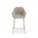 Taburete bajo JACOB con patas beige