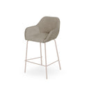 Taburete bajo JACOB con patas beige