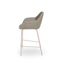 Taburete bajo JACOB con patas beige
