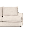 Sofá cama KEIKO, en beige, vista de tres cuartos