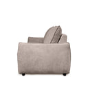 Sofá cama KEIKO, en taupe, vista lateral