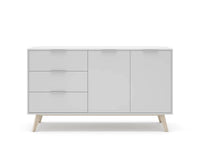 Aparador CAMPUS de 140 cm con 2 puertas y 3 cajones