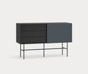 Aparador NUBE de 140 cm con 1 puerta corredera y 3 cajones – Teulat