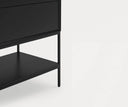 Aparador PLATT de 166 cm con 2 puertas y 1 cajón, en negro – Teulat