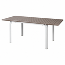Mesa Alloro 140 extensible, en tortora y blanco – Nardi