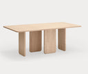Mesa de comedor ARQ de 200 cm para 8 a 10 personas, en natural claro – Teulat